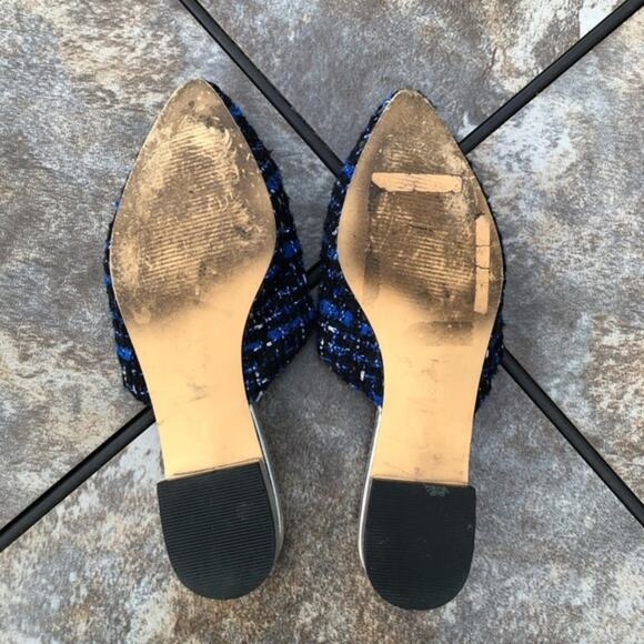 Anthropologie Billy Ella Nub Boucle Slip On Flat Mule 6.5 - Picture 7 of 8